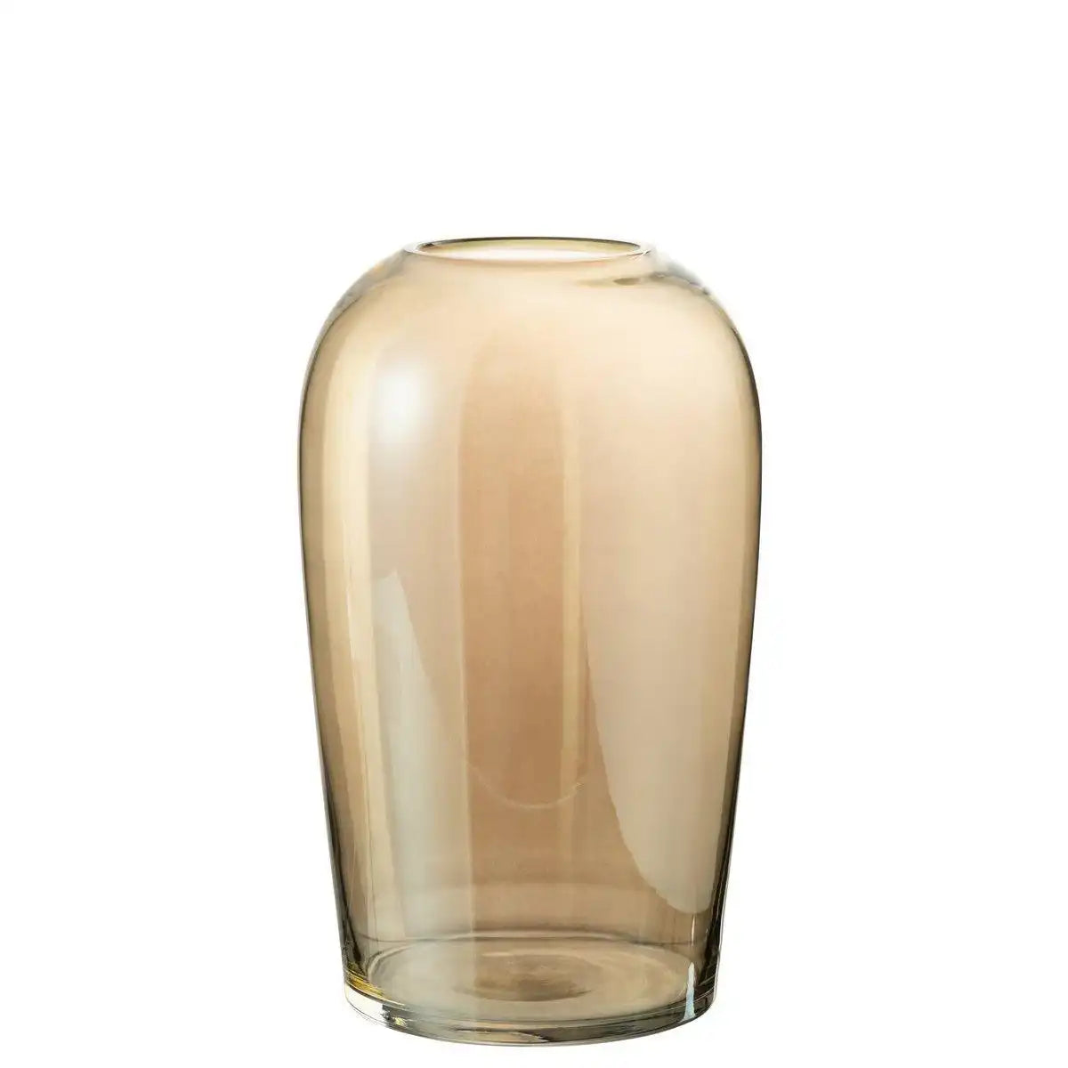 J-Line Vase Egg – Glas – braun – groß – 30,00 cm hoch - HomeDesign Knaus