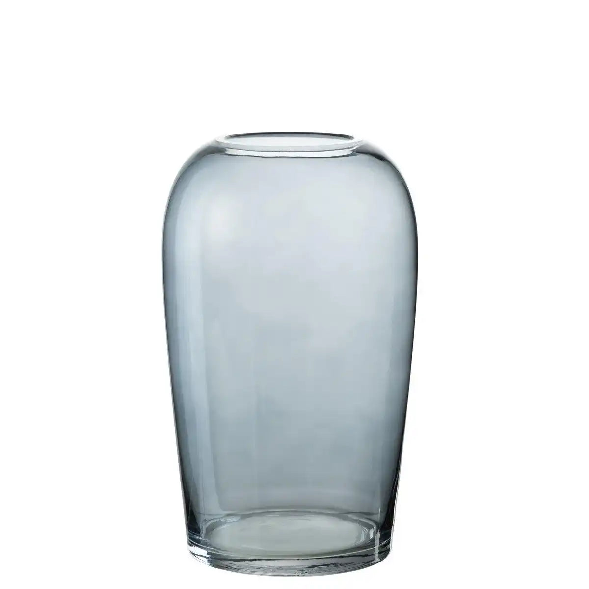 J-Line Vase Egg – Glas – Grau – groß – 29,50 cm hoch - HomeDesign Knaus