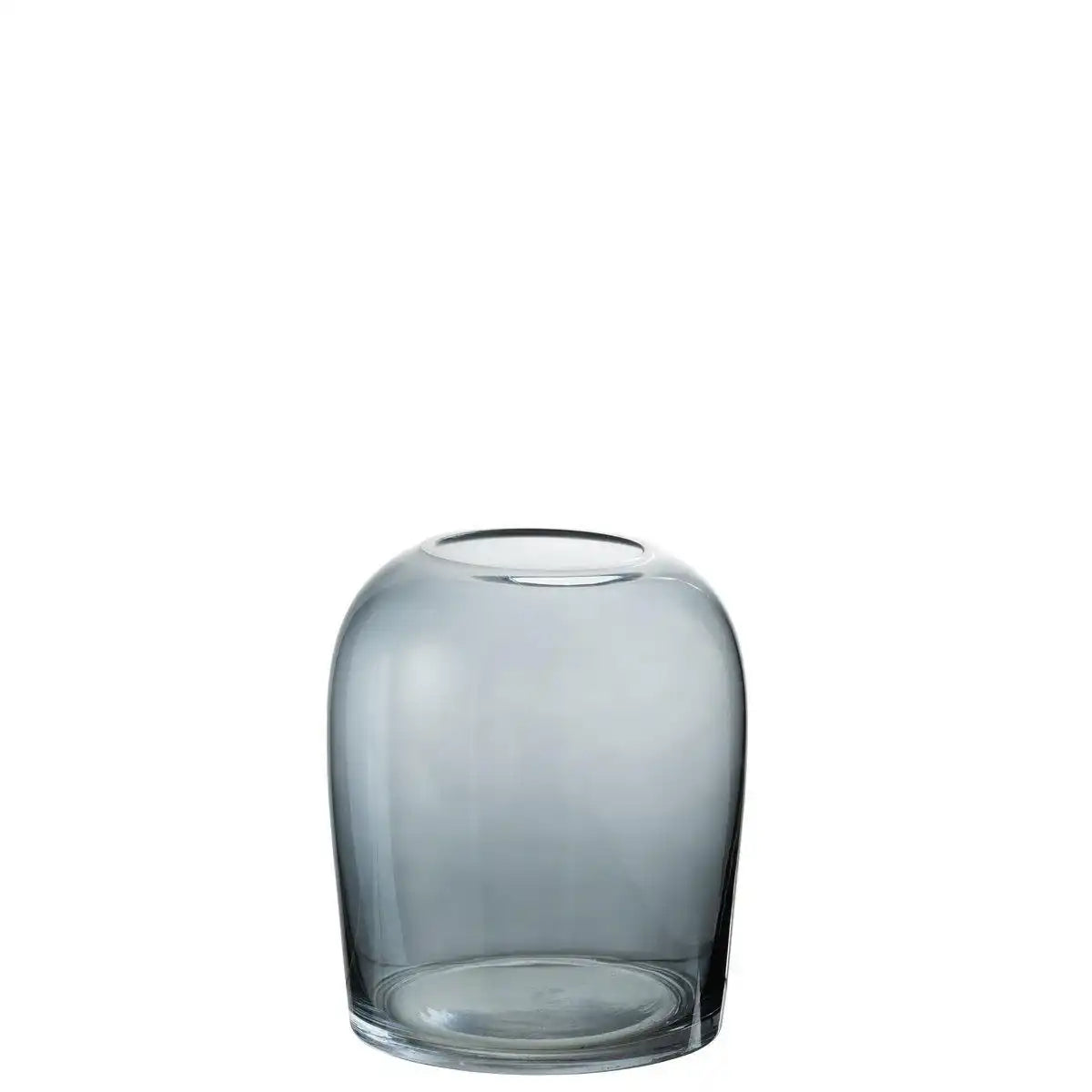 J-Line Vase Egg - Glas - Grau - klein - 18,50 cm hoch - HomeDesign Knaus