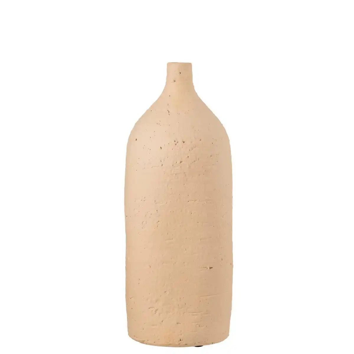 J-Line Vase Enya Bottle – Keramik – Beige – groß - HomeDesign Knaus