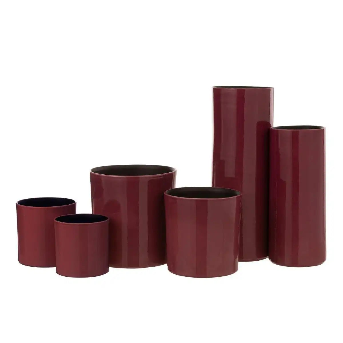 J-Line Vase Flek - Keramik - Fuchsia - groß - HomeDesign Knaus