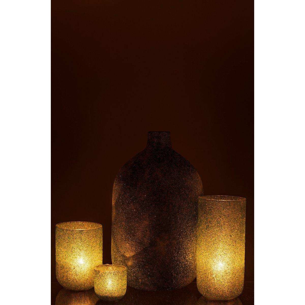 J-Line Vase Fore - Glas - Grün - HomeDesign Knaus