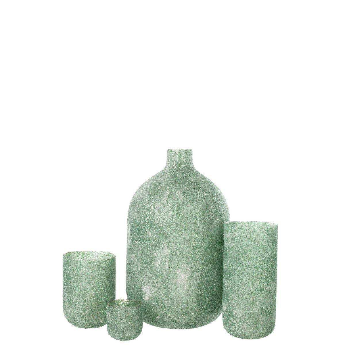 J-Line Vase Fore - Glas - Grün - HomeDesign Knaus