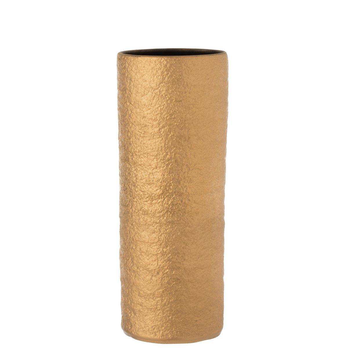 J-Line Vase Gatsby – Keramik – Gold – groß – 40,00 cm hoch - HomeDesign Knaus