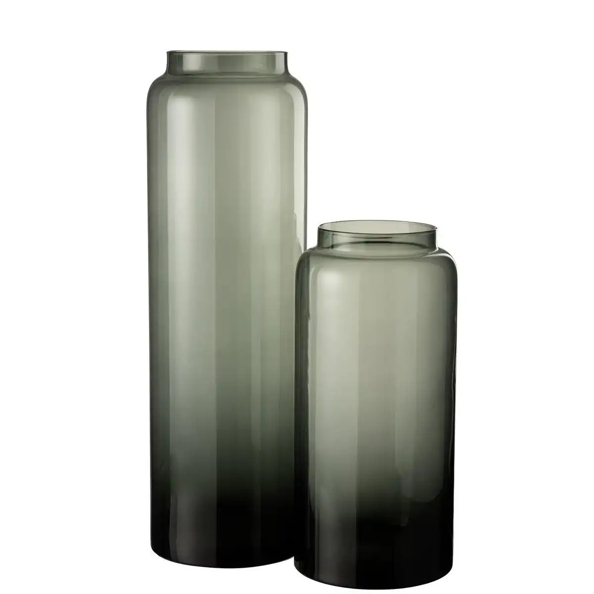 J-Line Vase gerade lang Glas grau groß - HomeDesign Knaus