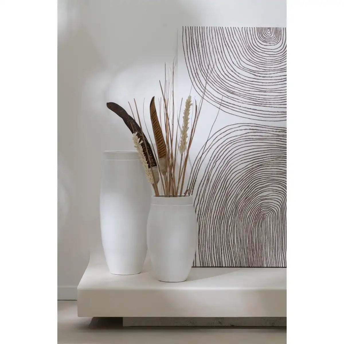 J-Line Vase Gio - Keramik - Weiß - klein - HomeDesign Knaus