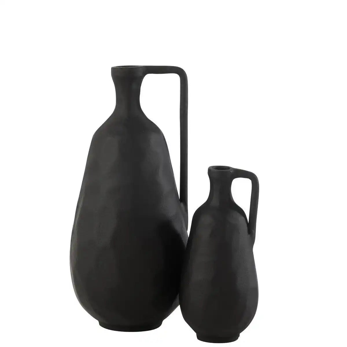J-Line Vase Goa Aluminium Schwarz Groß - HomeDesign Knaus