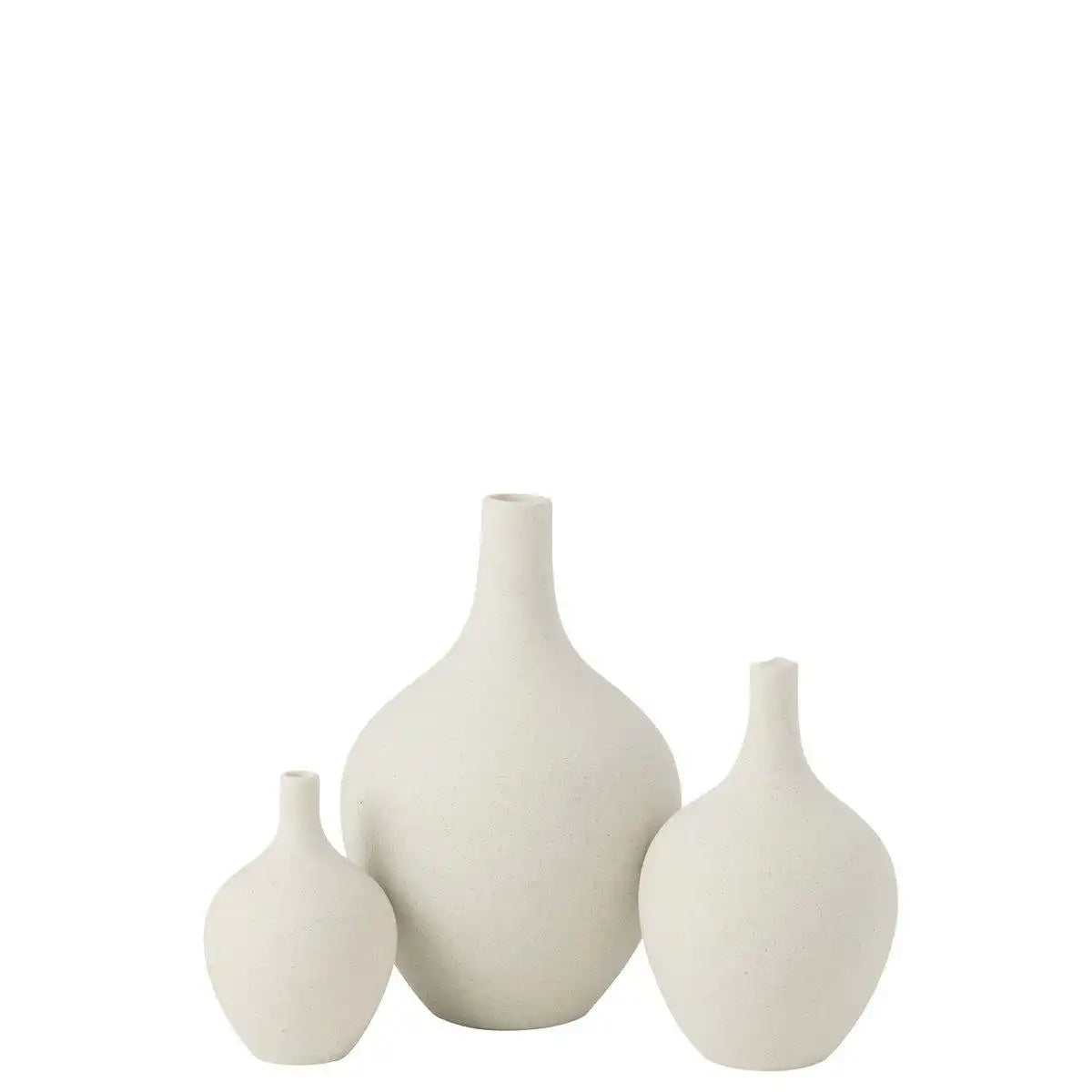J-Line Vase Iva Porzellan Weiß Groß - HomeDesign Knaus
