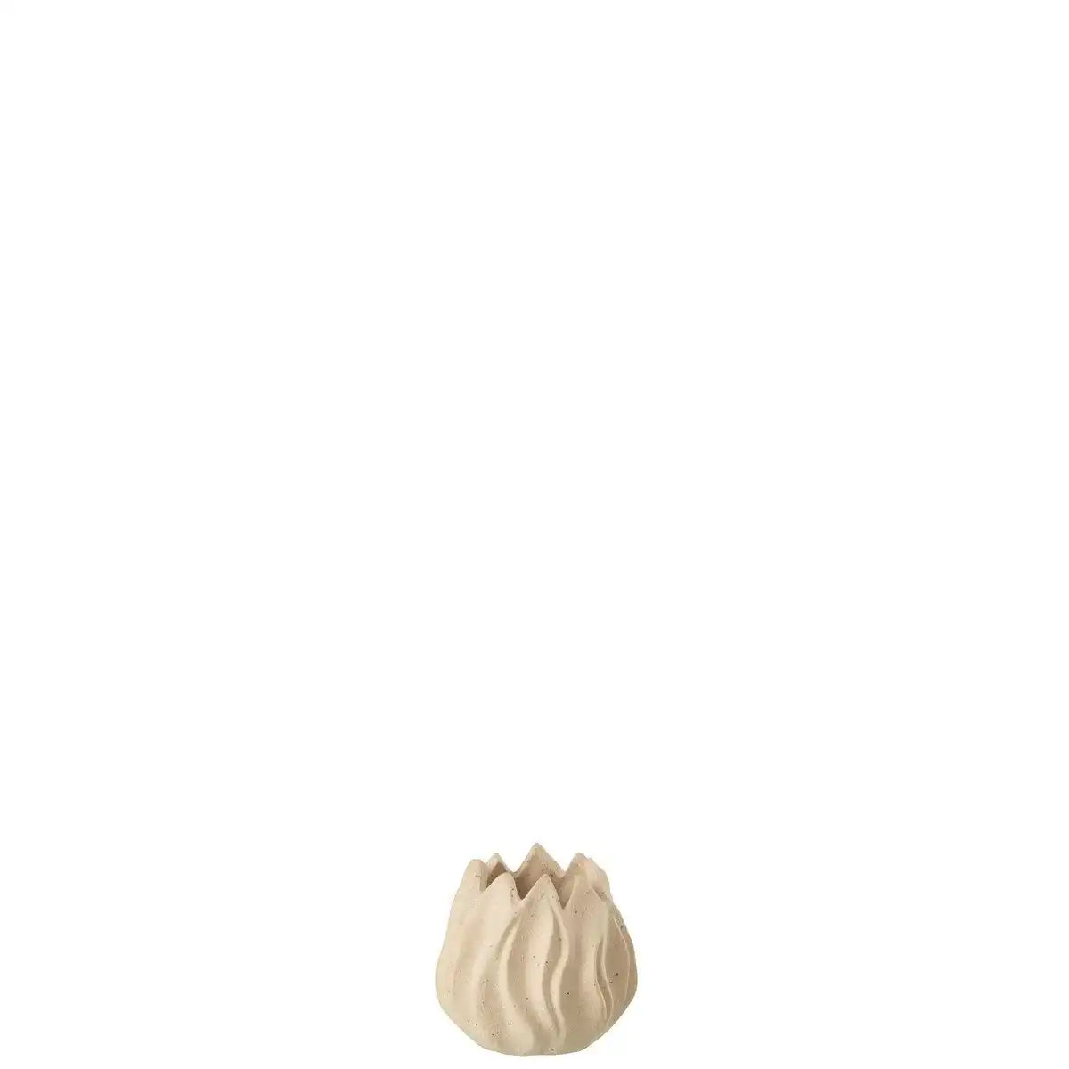 J-Line Vase Ivy Stoneware – Keramik – Beige – extra klein - HomeDesign Knaus