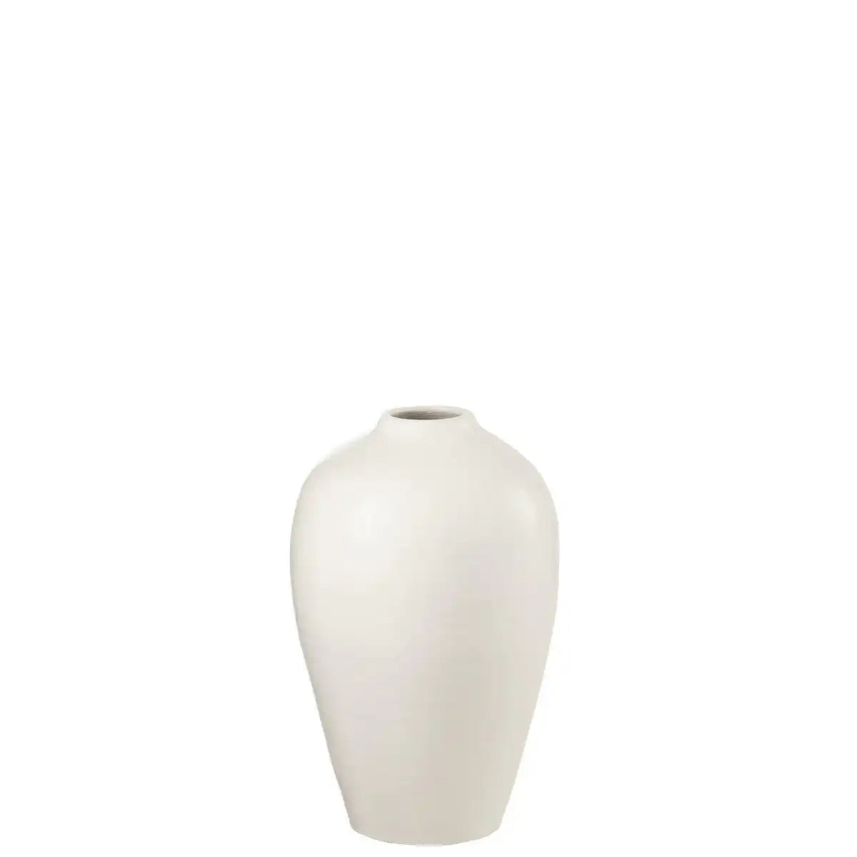 J-Line Vase - Keramik - Weiß - klein - 35,00 cm hoch - HomeDesign Knaus