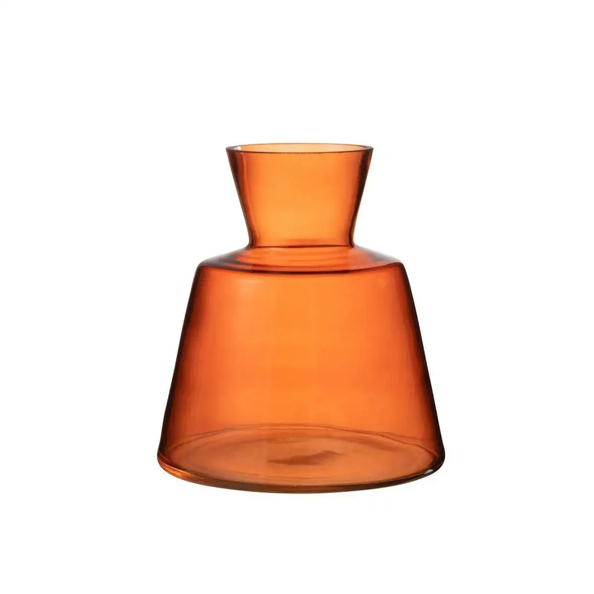 J-Line Vase Konisches Glas Orange Groß - HomeDesign Knaus