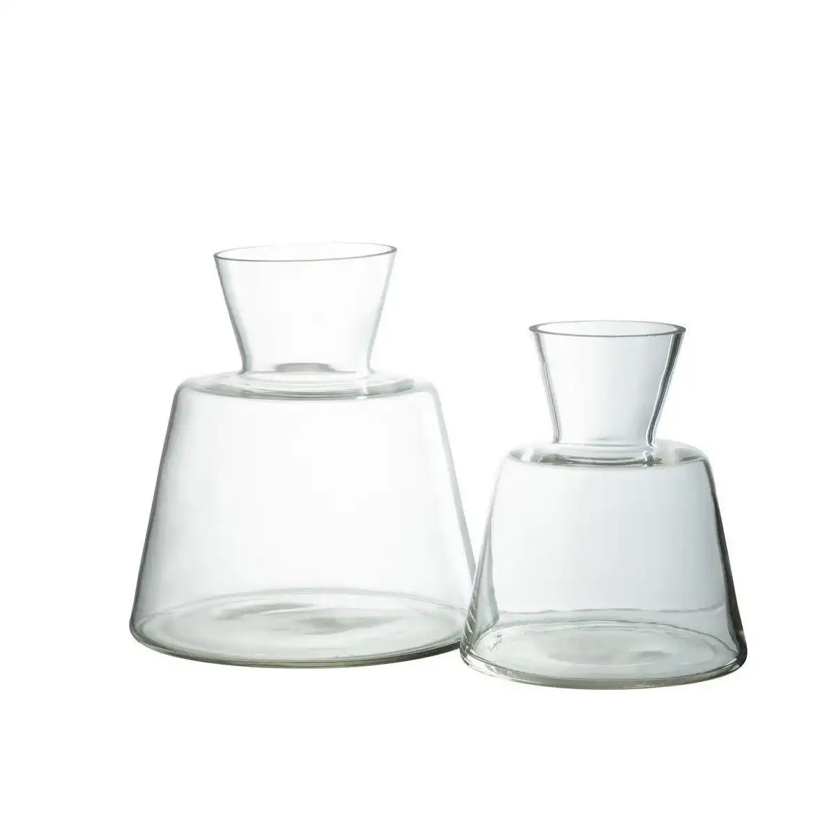 J-Line Vase Konisches Glas Transparent Groß - HomeDesign Knaus