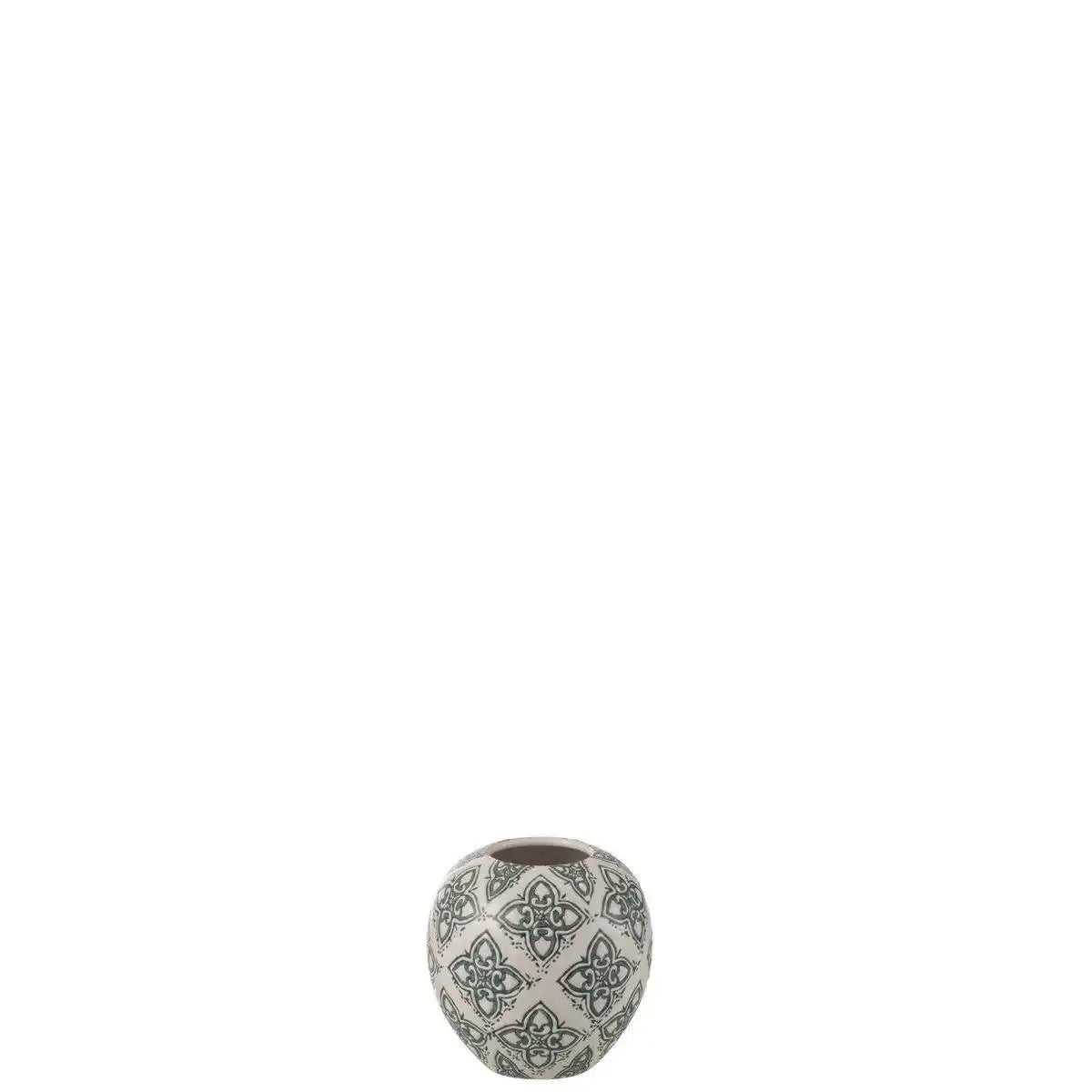 J-Line Vase Kousa Ball Porzellan Blau/Weiß - HomeDesign Knaus