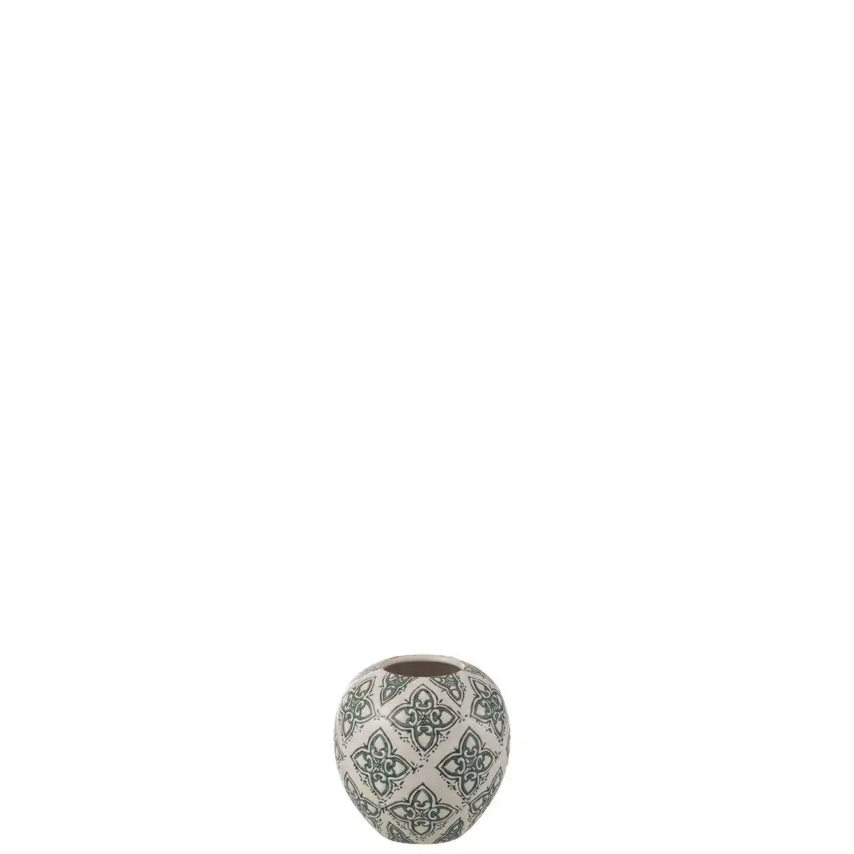 J-Line Vase Kousa Ball Porzellan Blau/Weiß - HomeDesign Knaus
