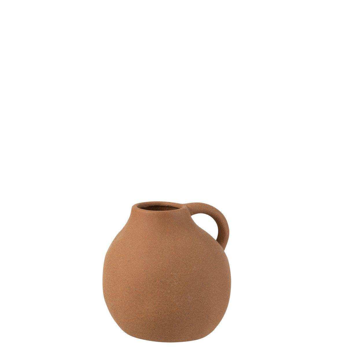 J-Line Vase Krug - Keramik - Braun - klein - HomeDesign Knaus