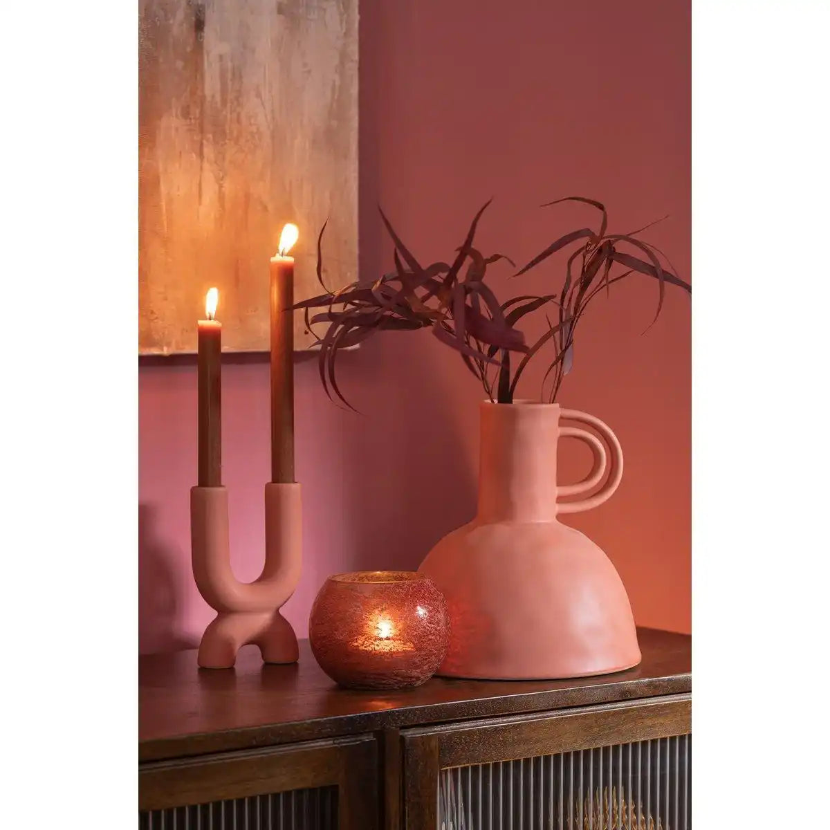 J-Line Vase Krug Renaissance – Keramik – Orange - HomeDesign Knaus