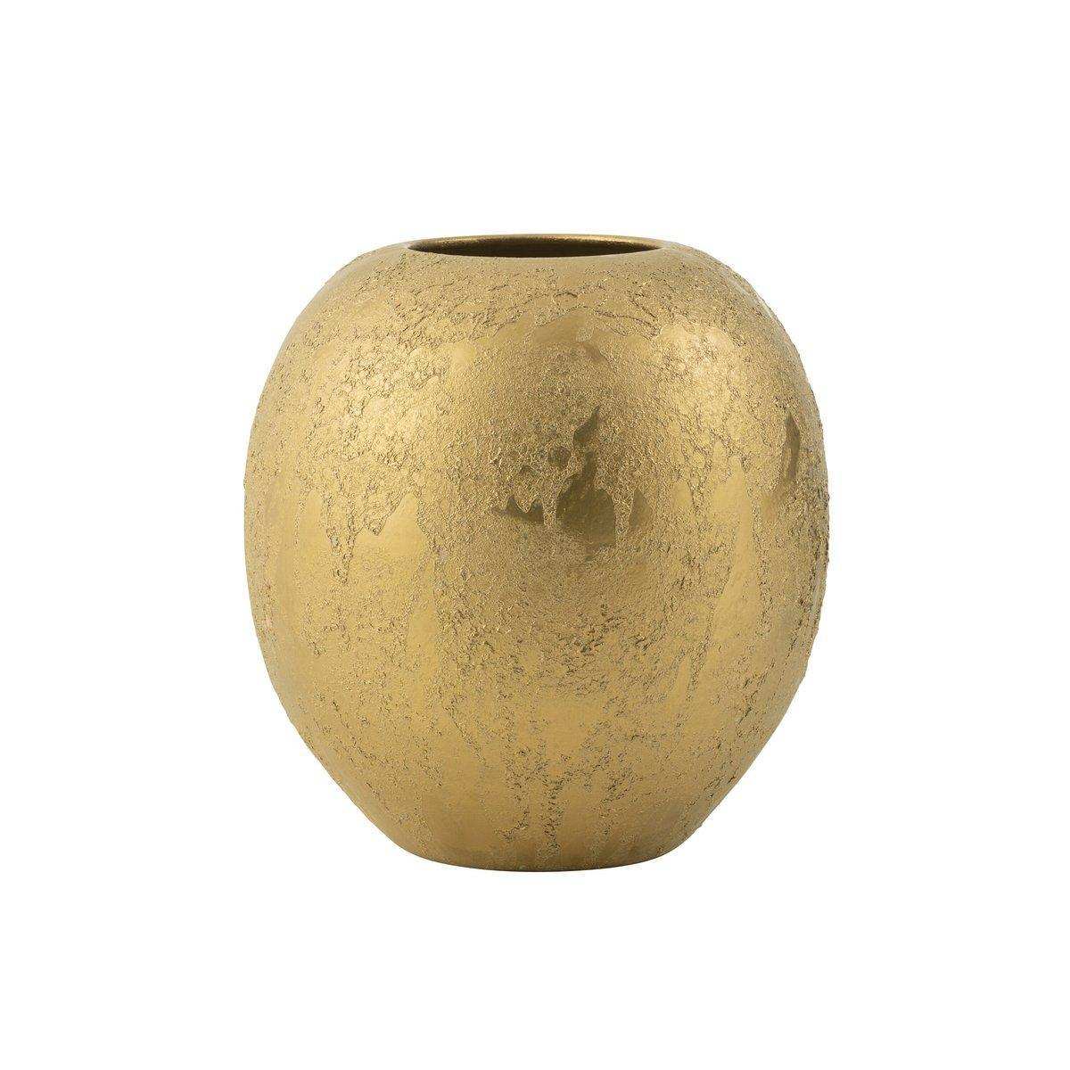 J-Line Vase Kugel rund Keramik Gold - HomeDesign Knaus