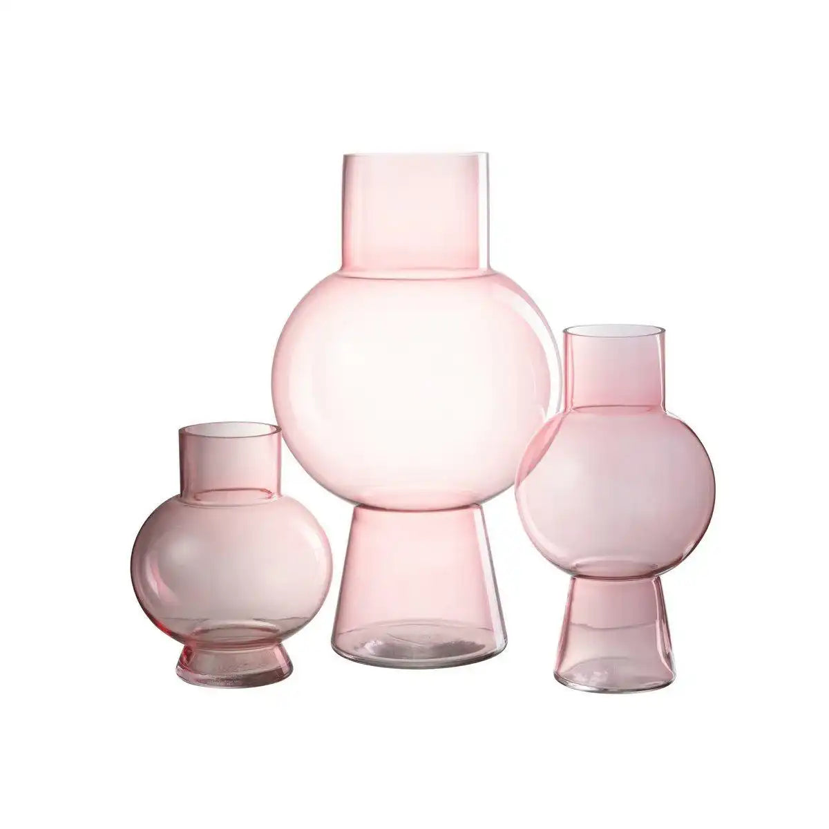 J-Line Vase Kugelglas Hellrosa Groß - HomeDesign Knaus
