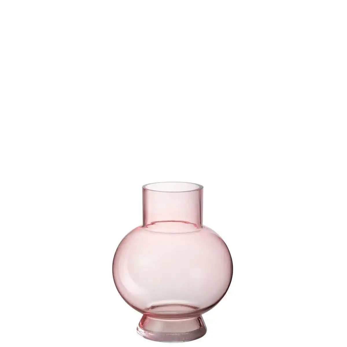 J-Line Vase Kugelglas Hellrosa Klein - HomeDesign Knaus