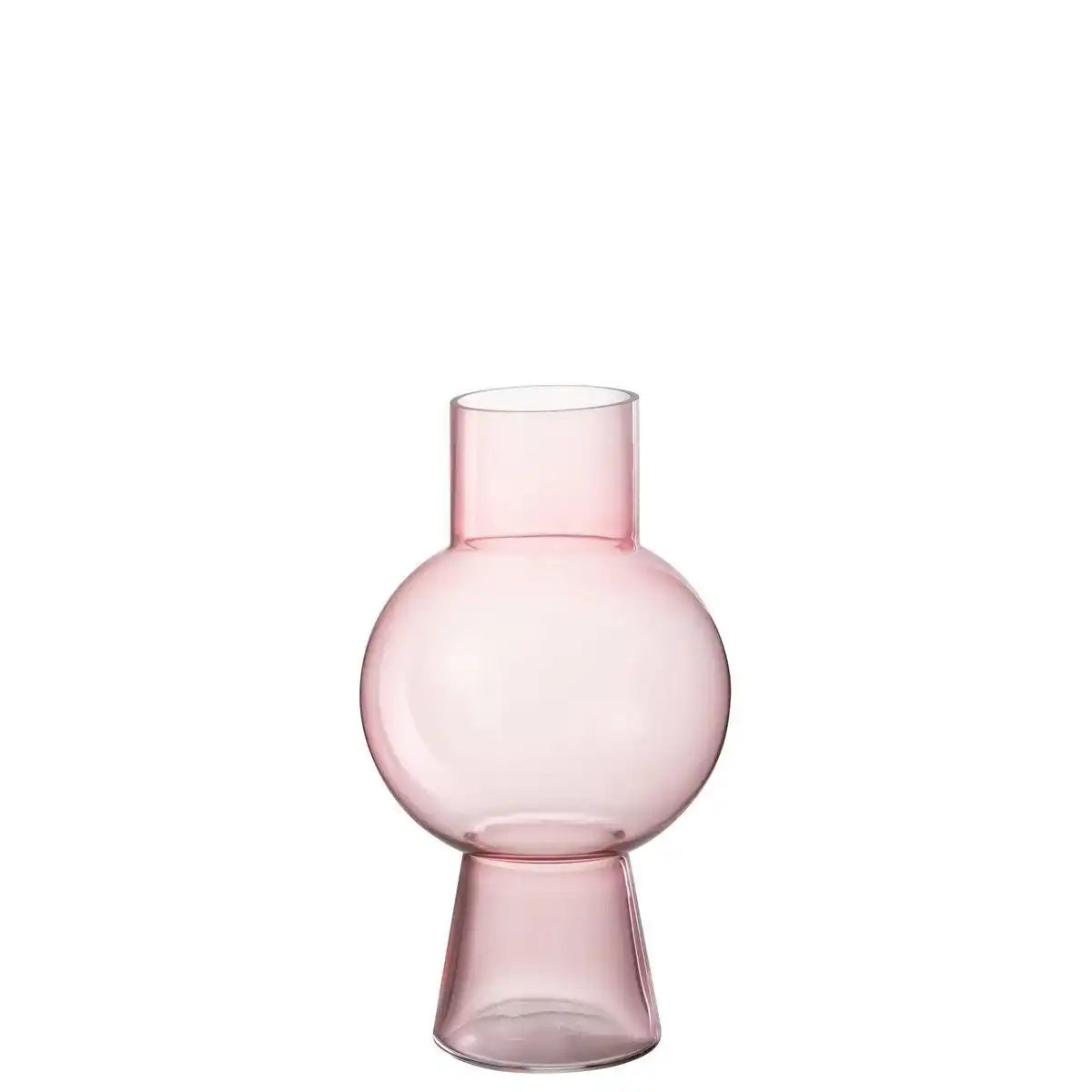 J-Line Vase Kugelglas Hellrosa Medium - HomeDesign Knaus