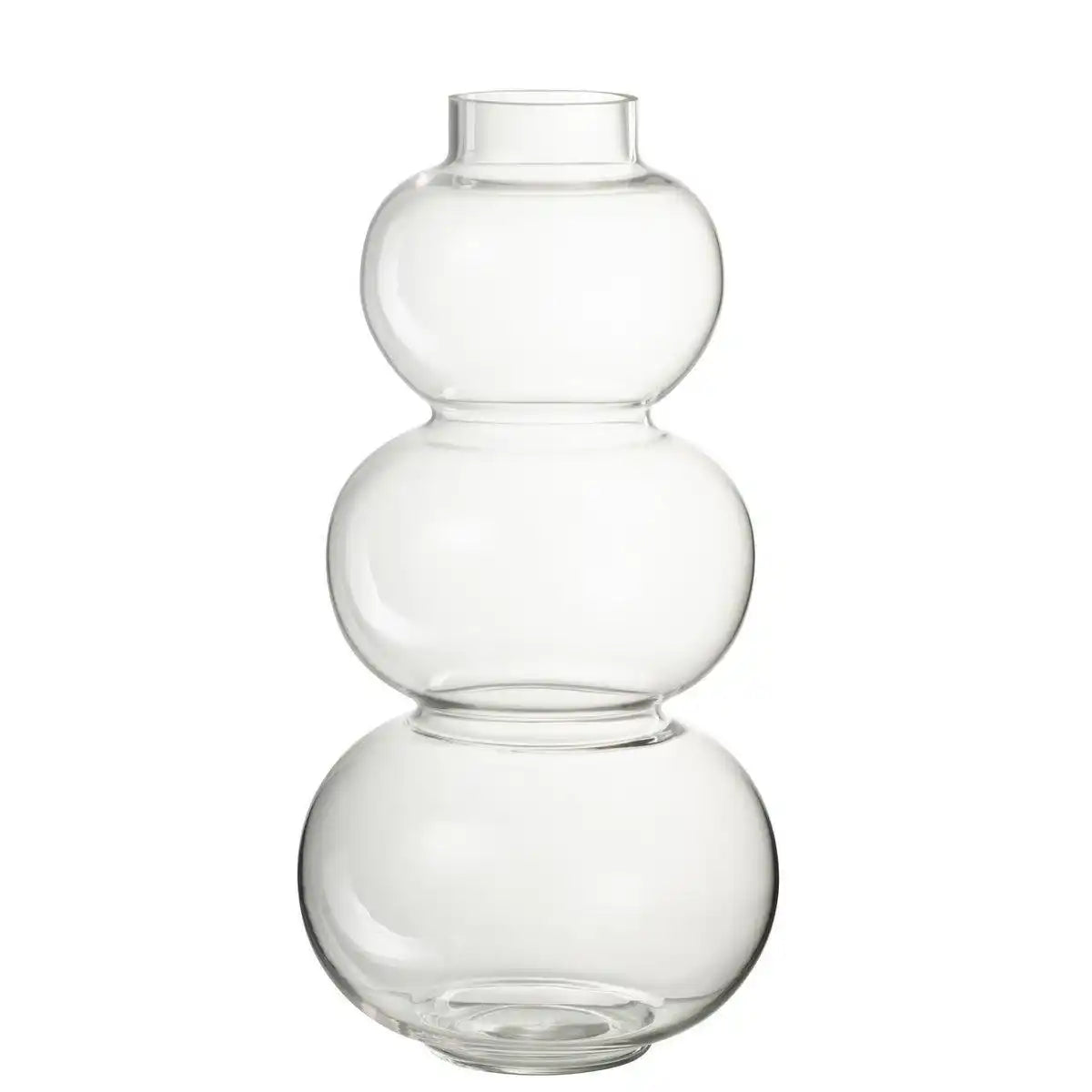J-Line Vase Kugelglas Transparent Groß - 36,00 cm hoch - HomeDesign Knaus
