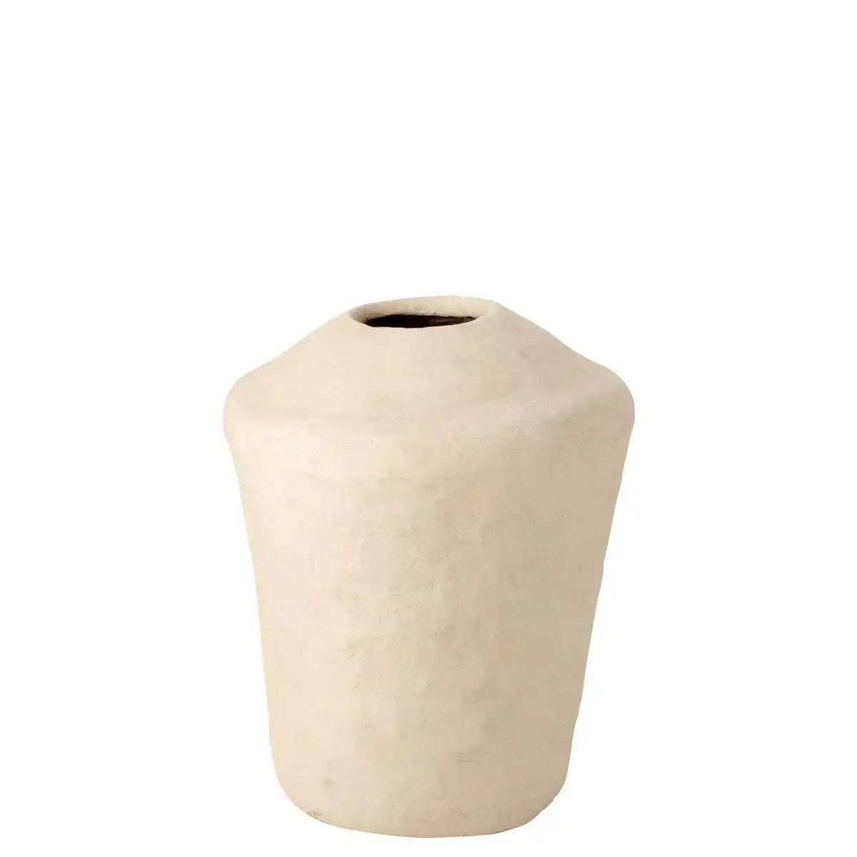 J-Line Vase Large Chad Pappmaché Weiß – 63,00 cm hoch - HomeDesign Knaus