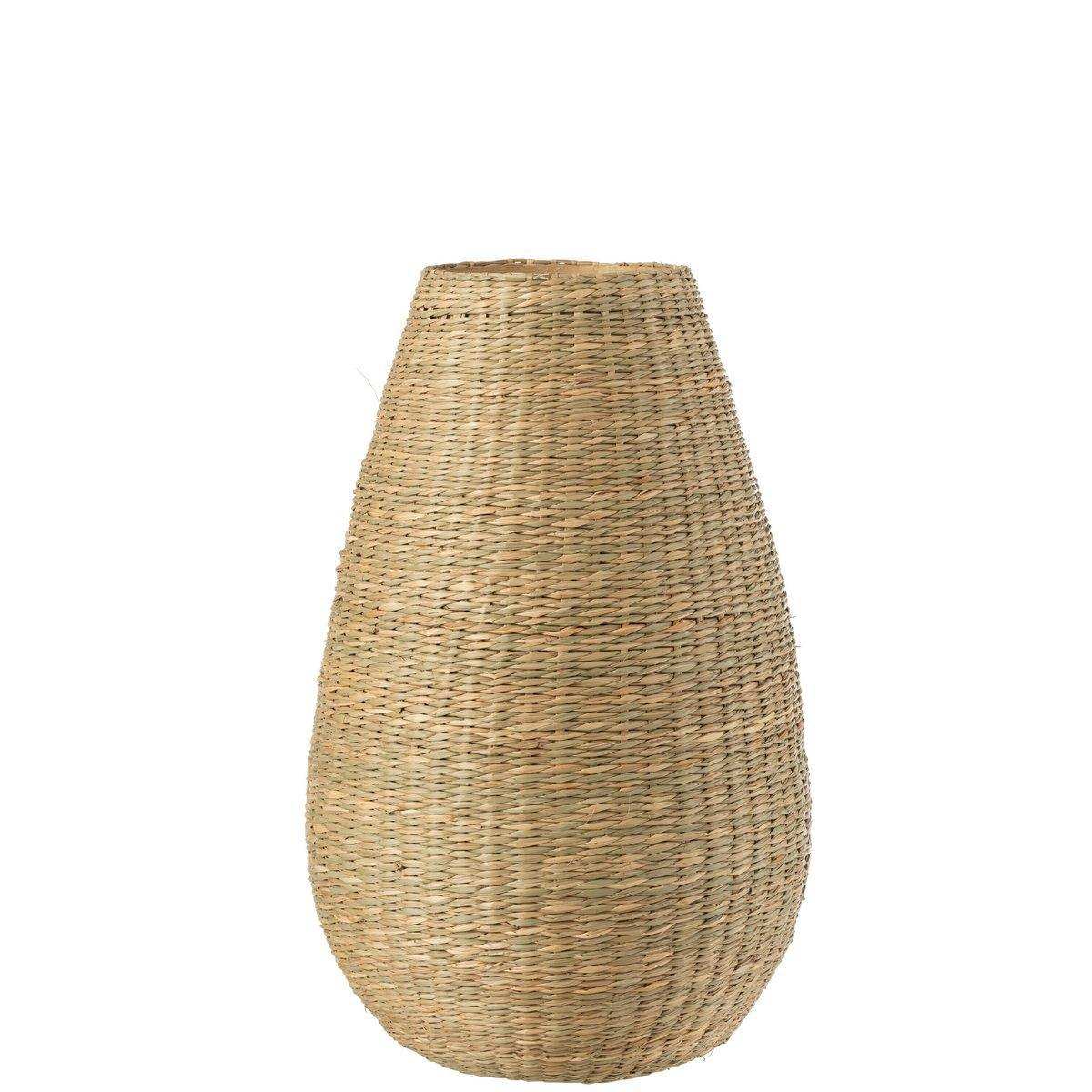 J-Line Vase Large Decorative - Seegras/Bambus - Natur - 46 cm hoch - HomeDesign Knaus