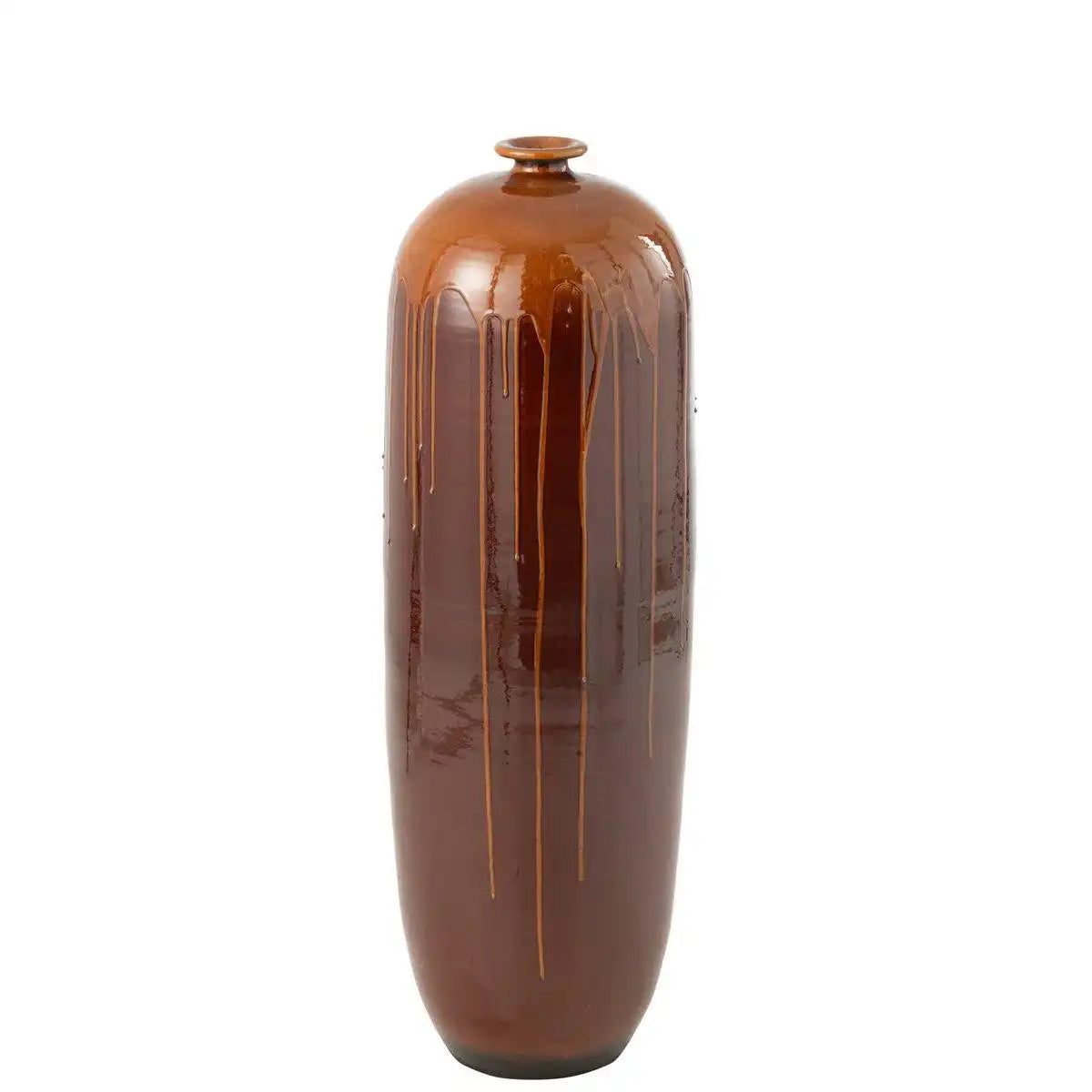 J-Line Vase Lee Blinkend – Terra – Braun/Orange – groß – 95 cm Höhe - HomeDesign Knaus