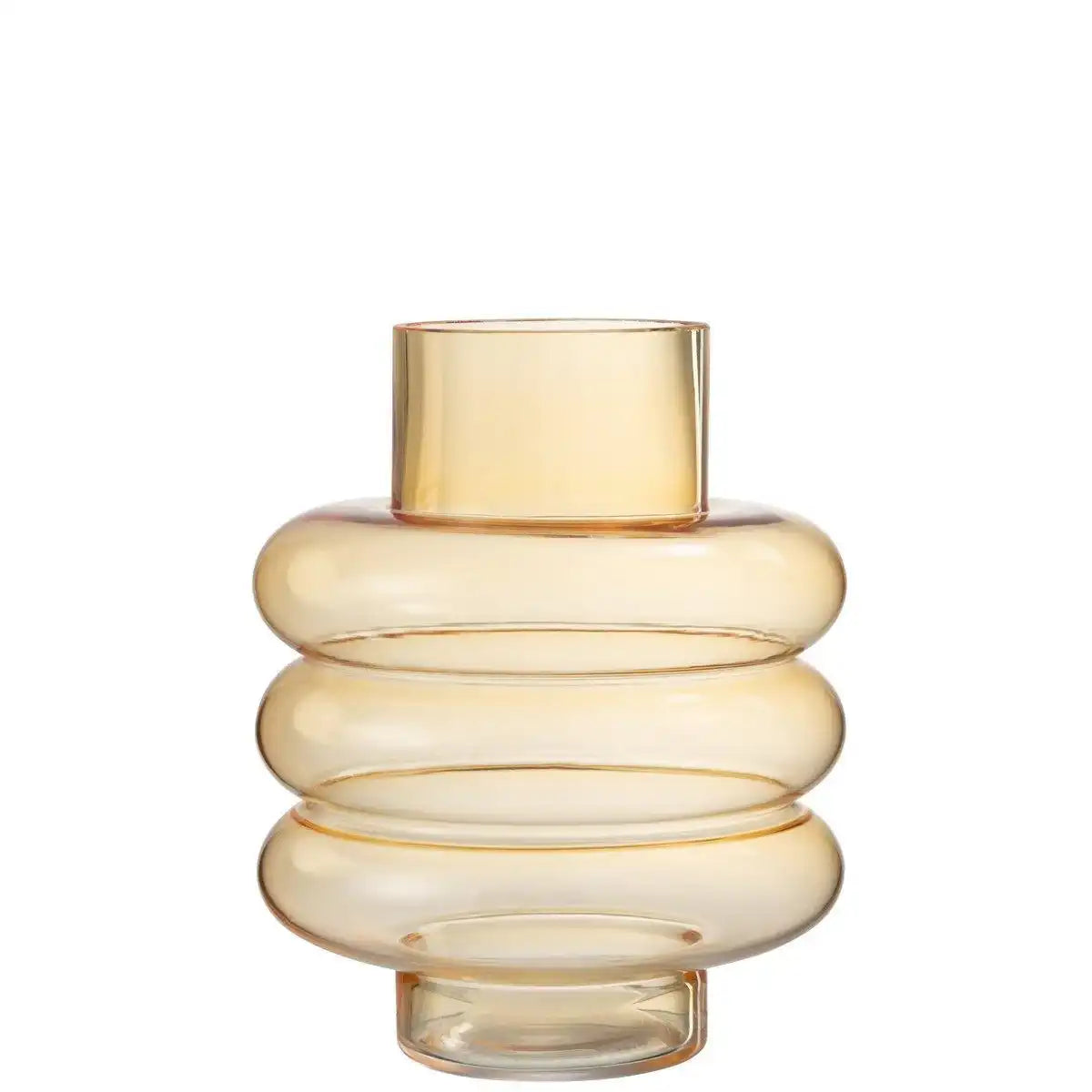 J-Line Vase Lima – Glas – Weiß – groß – 22,5 cm - HomeDesign Knaus