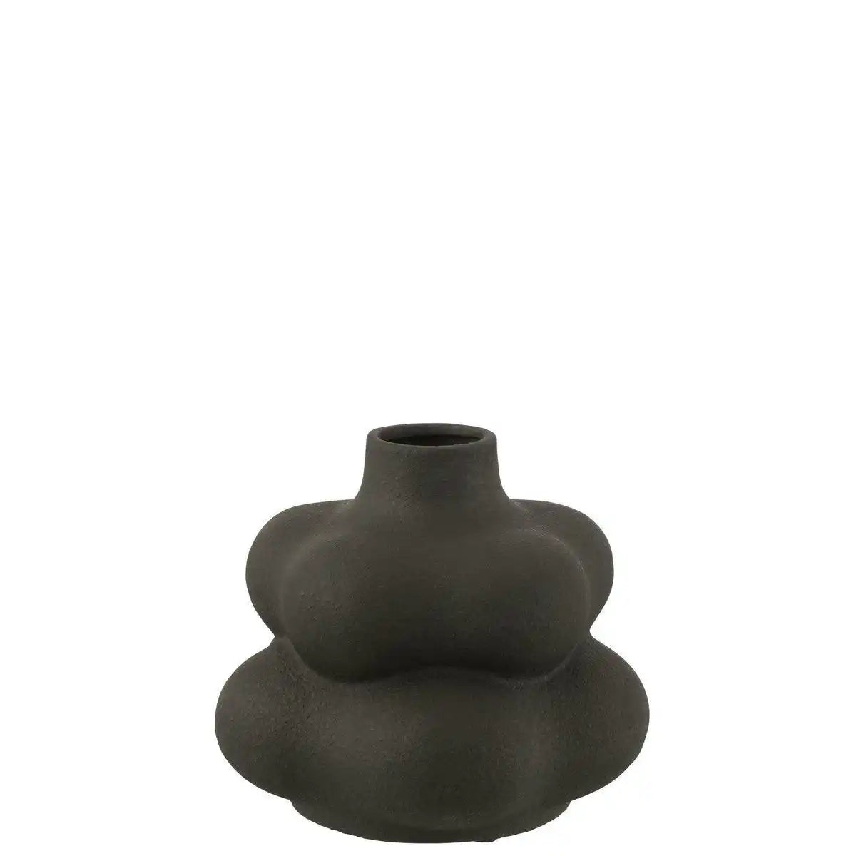 J-Line Vase Lio Clay - Keramik - Schwarz - klein - HomeDesign Knaus