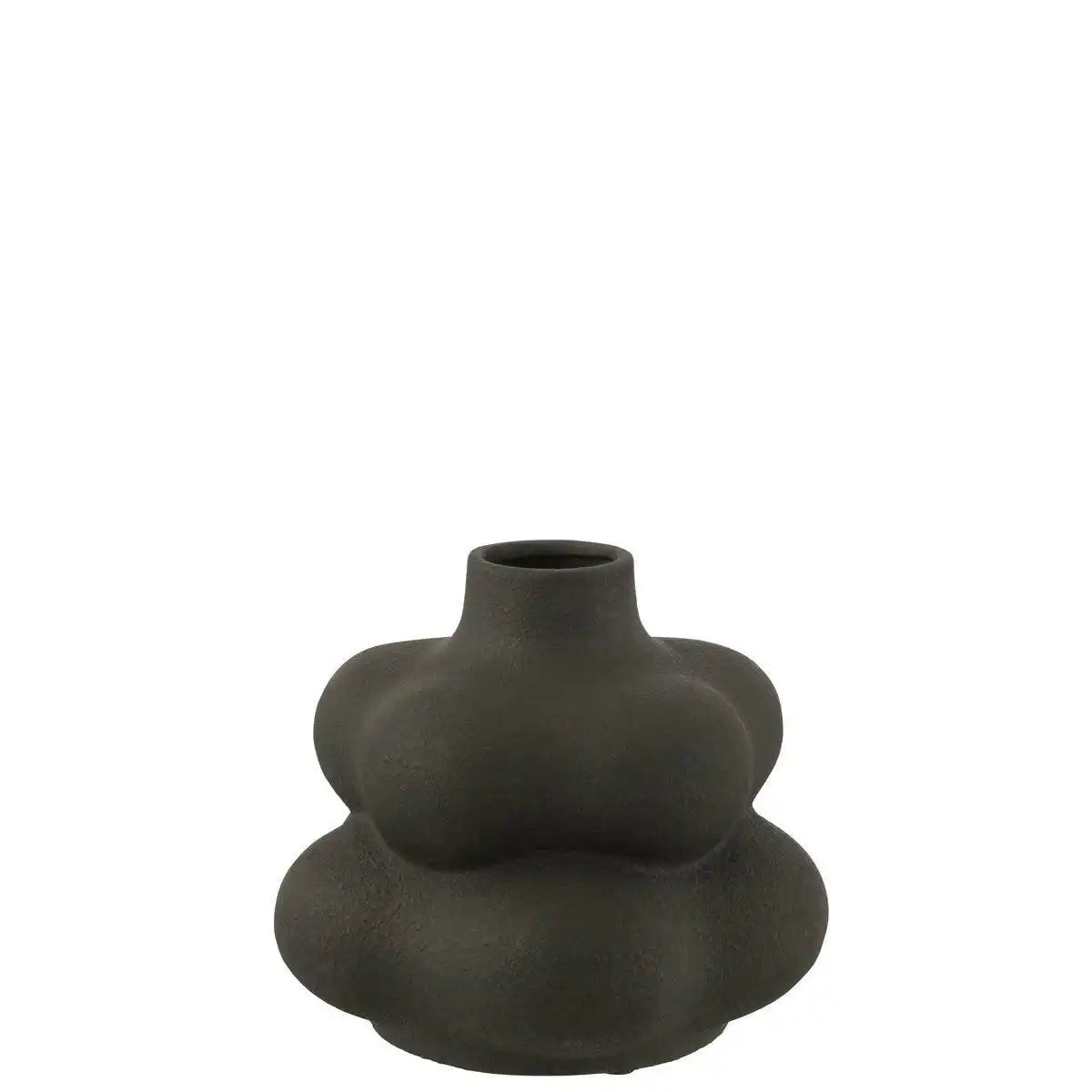 J-Line Vase Lio Clay - Keramik - Schwarz - klein - HomeDesign Knaus