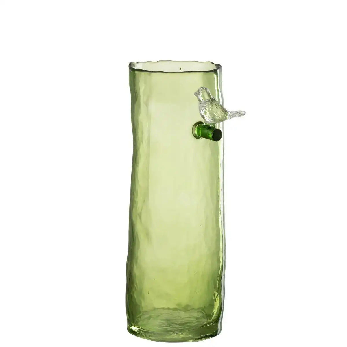 J-Line Vase Long Bird Glas Grün Klein - HomeDesign Knaus