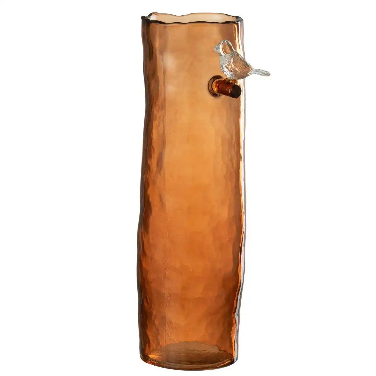 J-Line Vase Long Bird Glas Orange Groß - HomeDesign Knaus