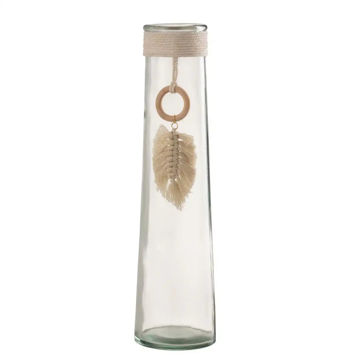 J-Line Vase Long Plume - Glas - transparent - groß - HomeDesign Knaus