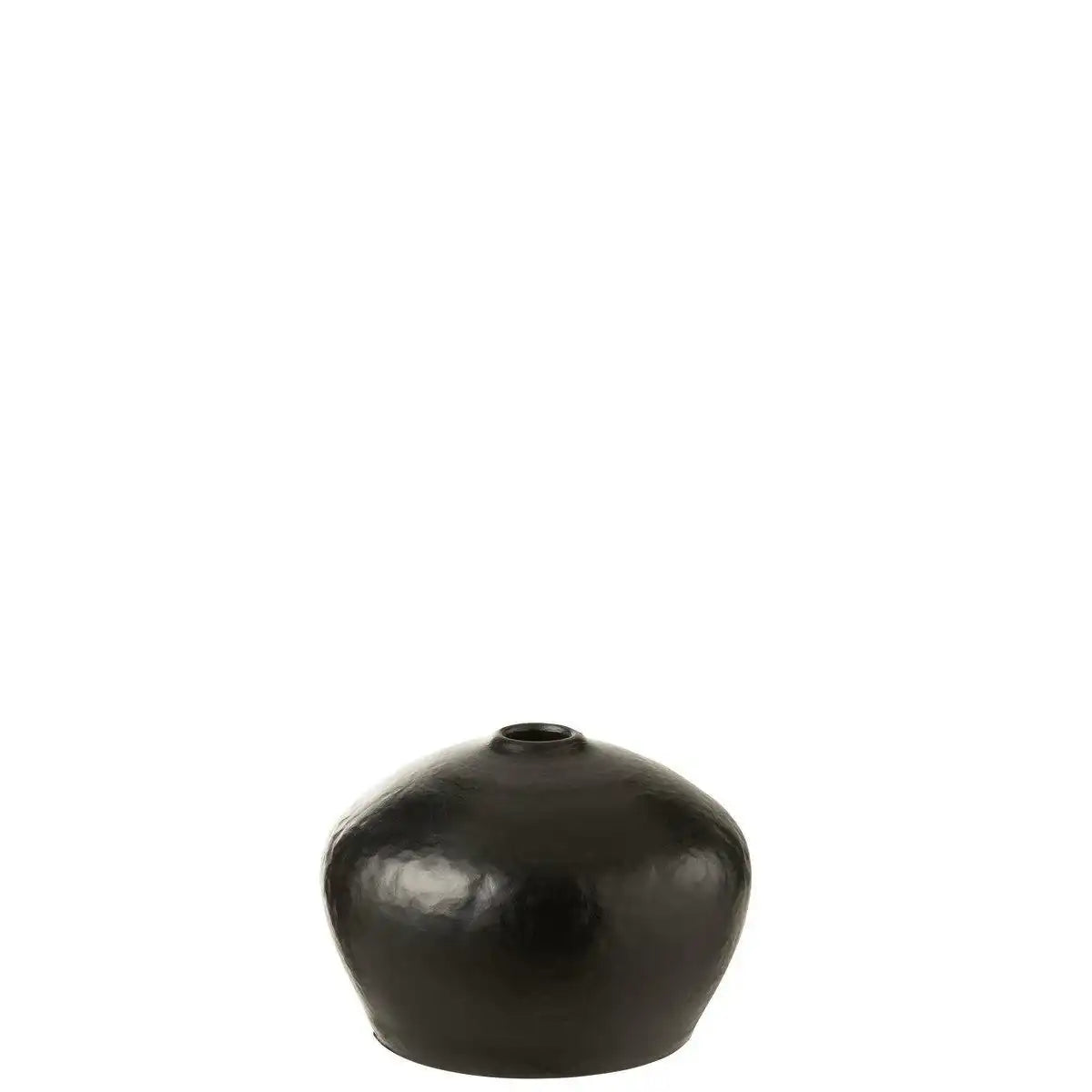 J-Line Vase Low - Keramik - Schwarz - HomeDesign Knaus