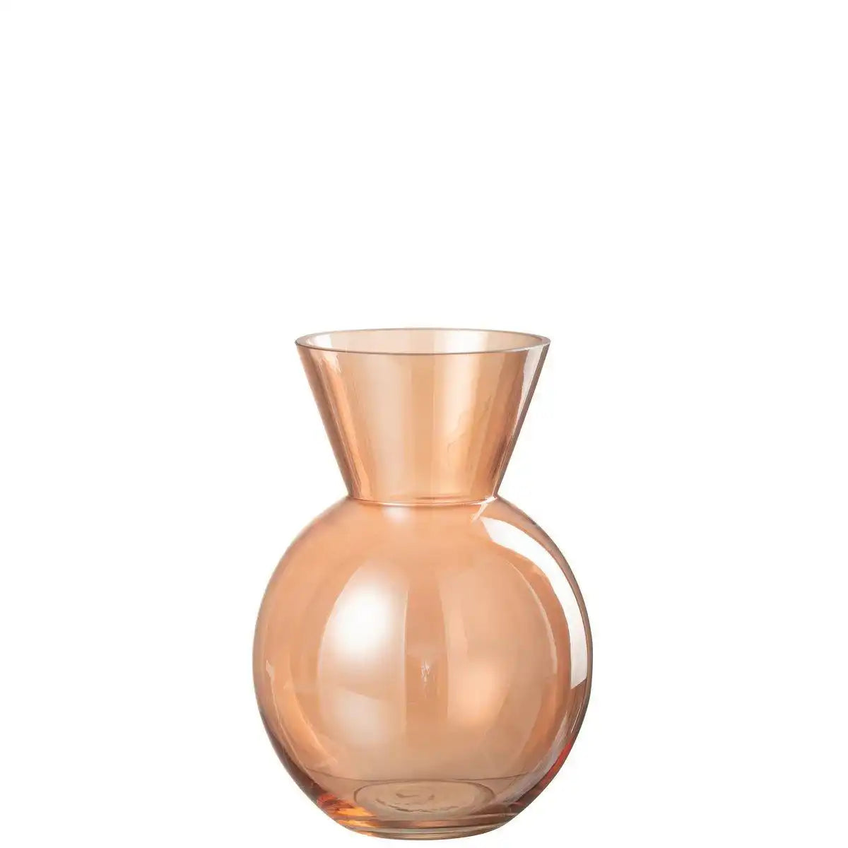 J-Line Vase Lucy – Glas – Orange – mittelgroß - HomeDesign Knaus