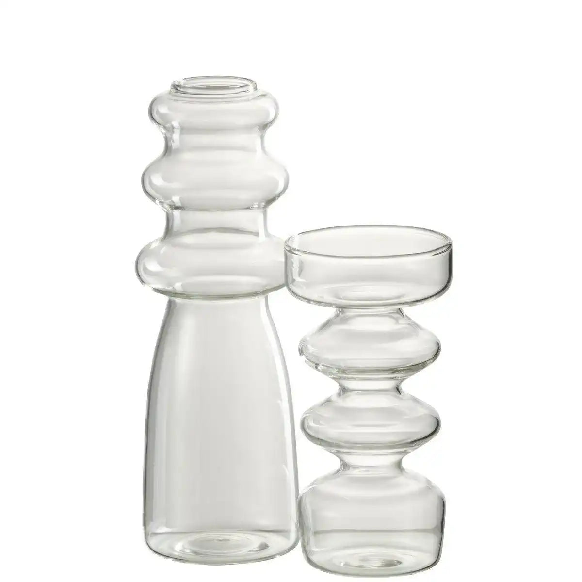 J-Line Vase Luna - Glas - transparent - groß - HomeDesign Knaus