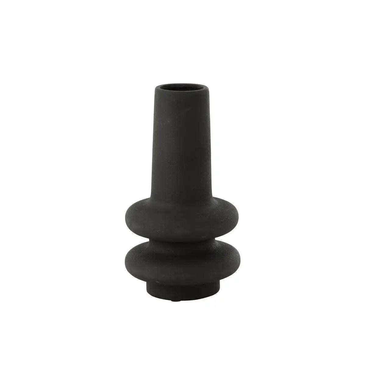 J-Line Vase Lyra Clay Schwarz Groß - HomeDesign Knaus