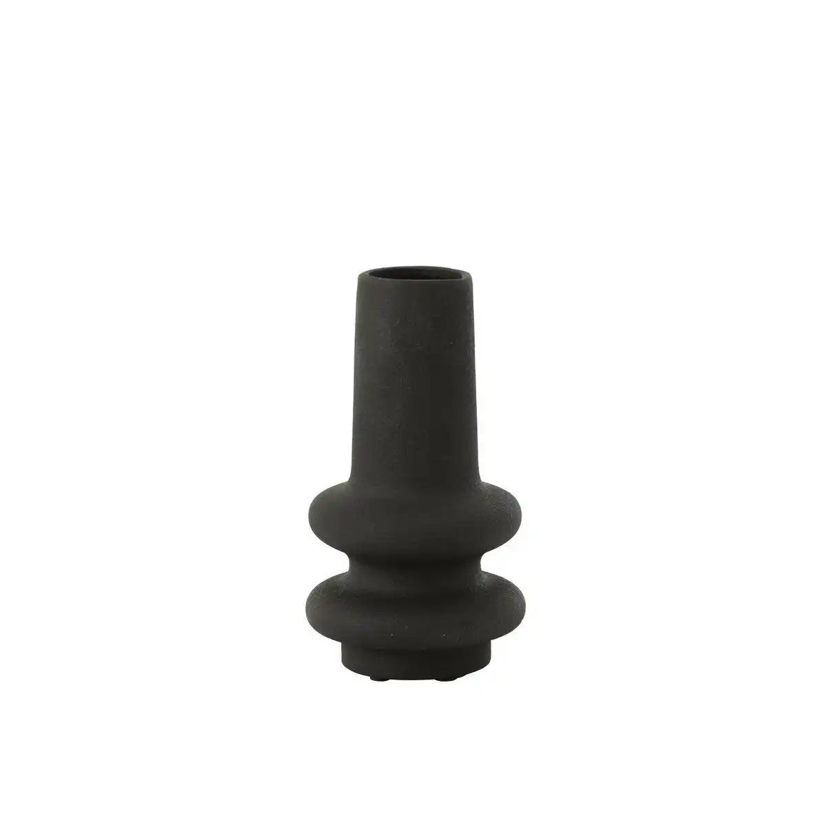 J-Line Vase Lyra Clay Schwarz Klein - HomeDesign Knaus