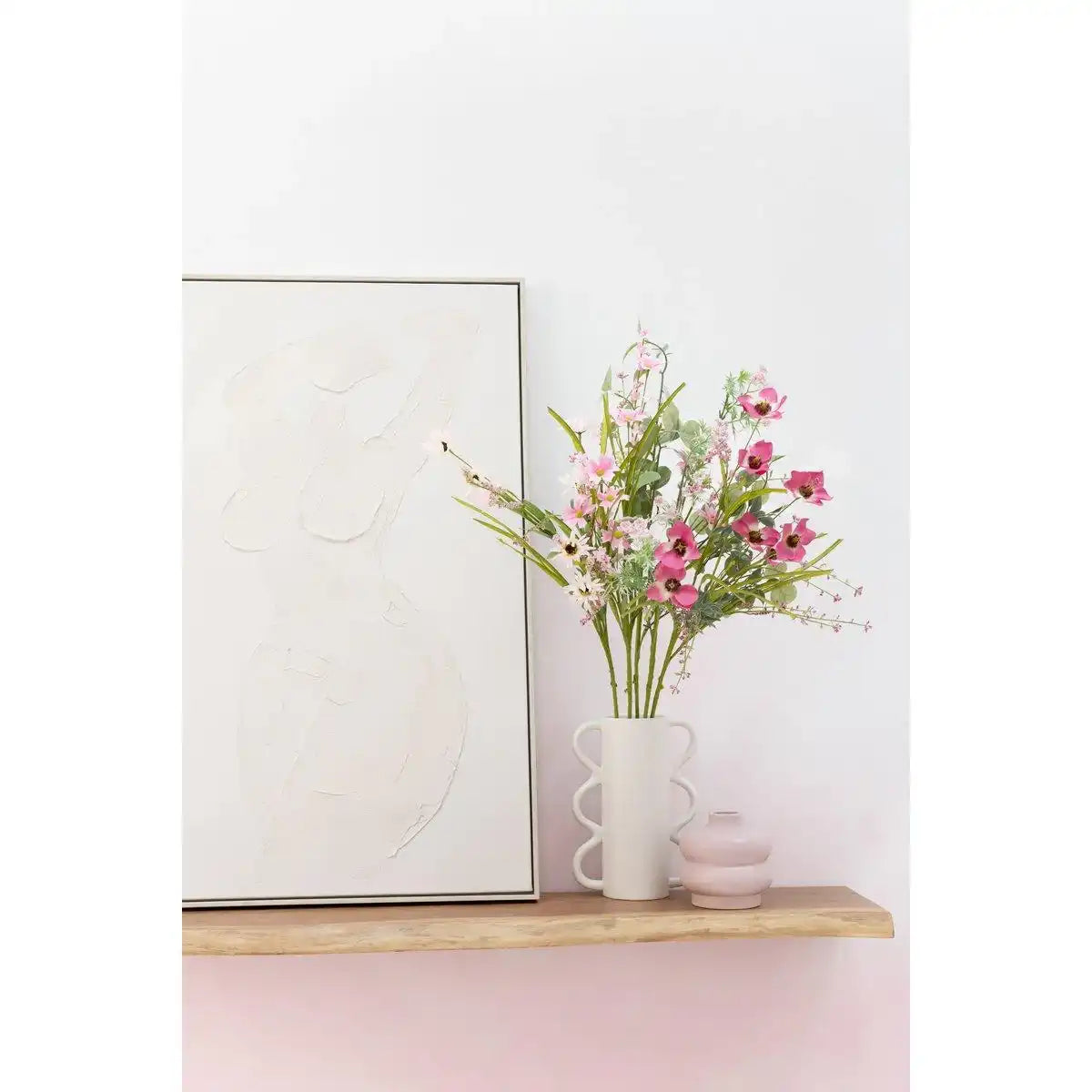 J-Line Vase Macaron Dolomite - Keramik - Rosa - HomeDesign Knaus