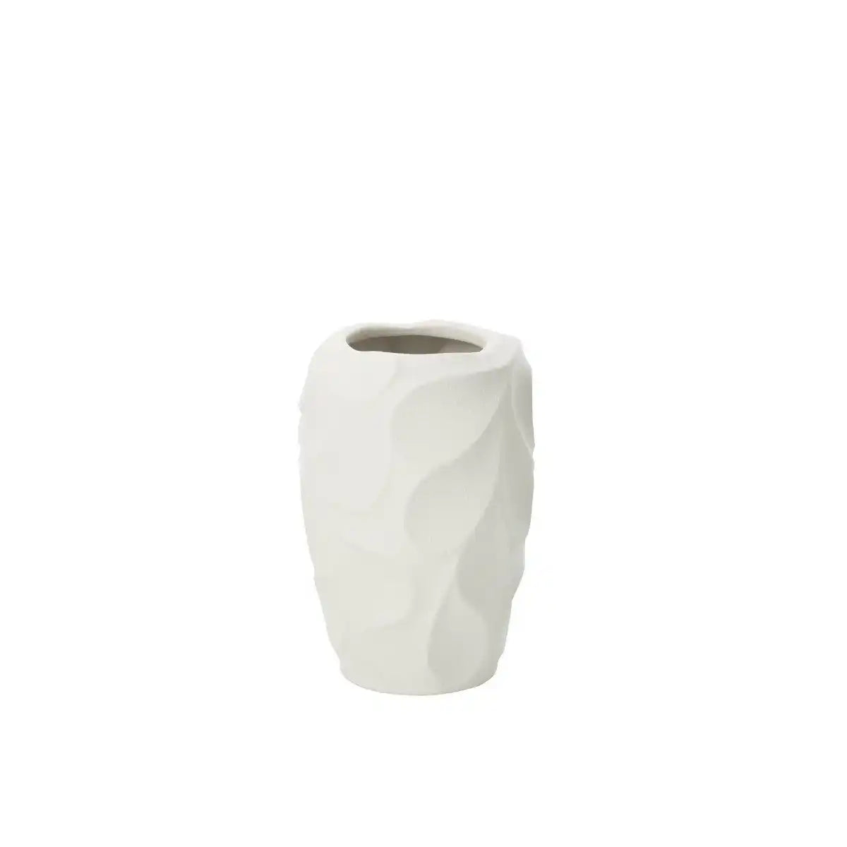 J-Line Vase Mirena Clay Weiß Klein - HomeDesign Knaus