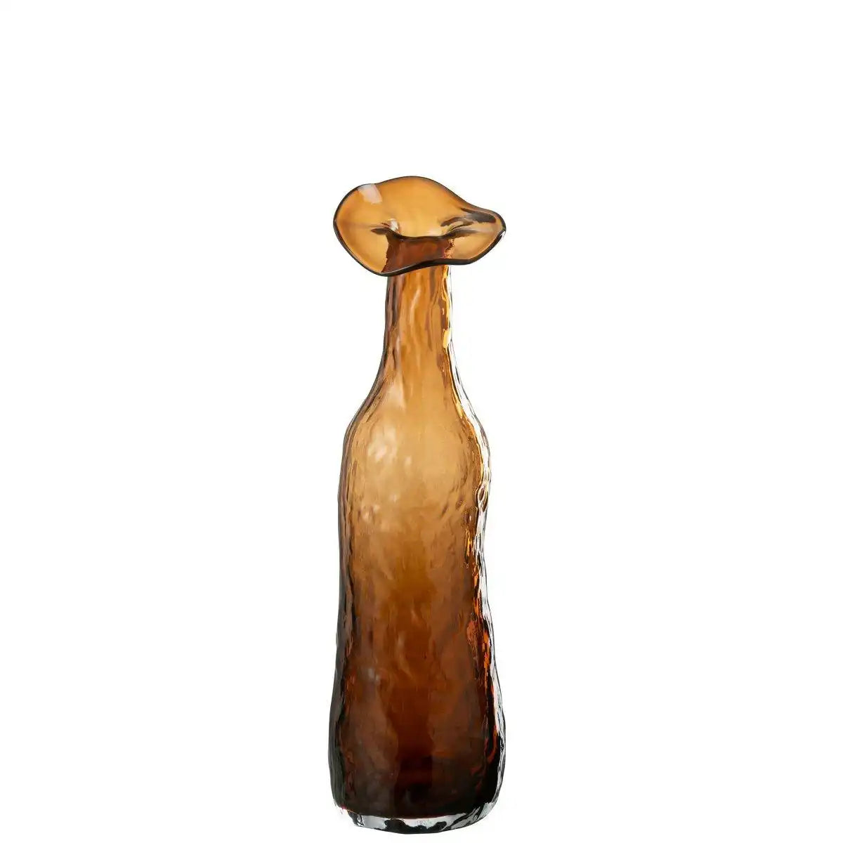 J-Line Vase mit Öffnung, braun, mittelgroß - HomeDesign Knaus