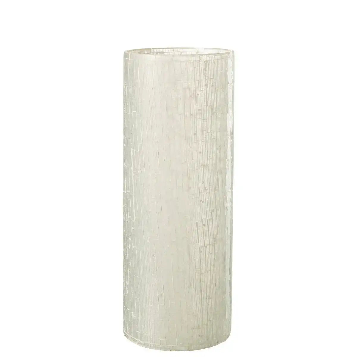 J-Line Vase Mosaik - Glas - hellgrau - groß - HomeDesign Knaus