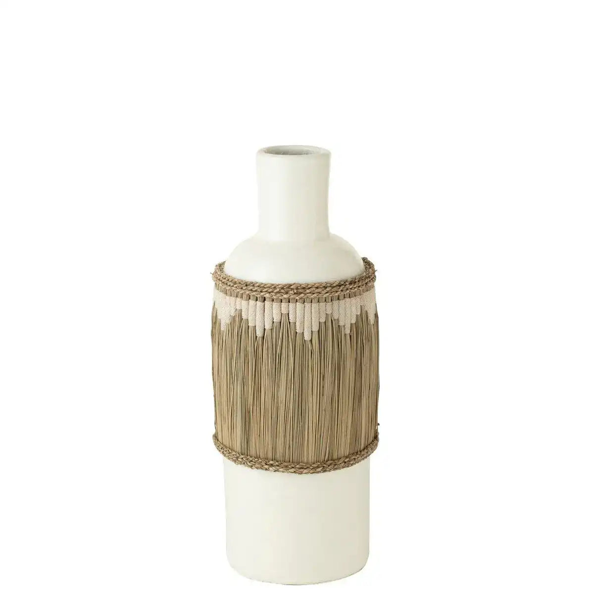 J-Line Vase Motiv Terrakotta/Grasweiß/Natur - HomeDesign Knaus