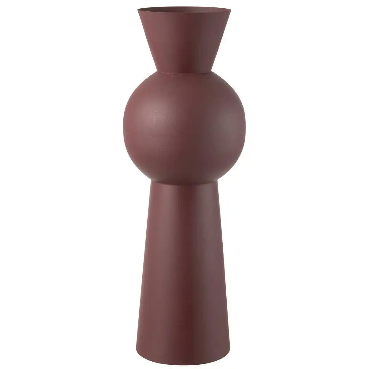 J-Line Vase Nala Eisen Kastanienbraun Groß - HomeDesign Knaus