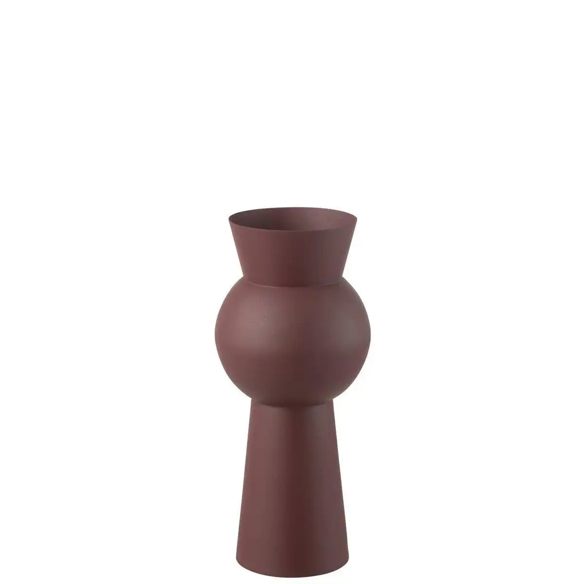 J-Line Vase Nala Eisen Kastanienbraun Klein - HomeDesign Knaus