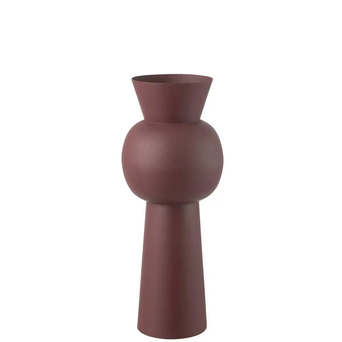 J-Line Vase Nala Eisen Kastanienbraun Medium - HomeDesign Knaus