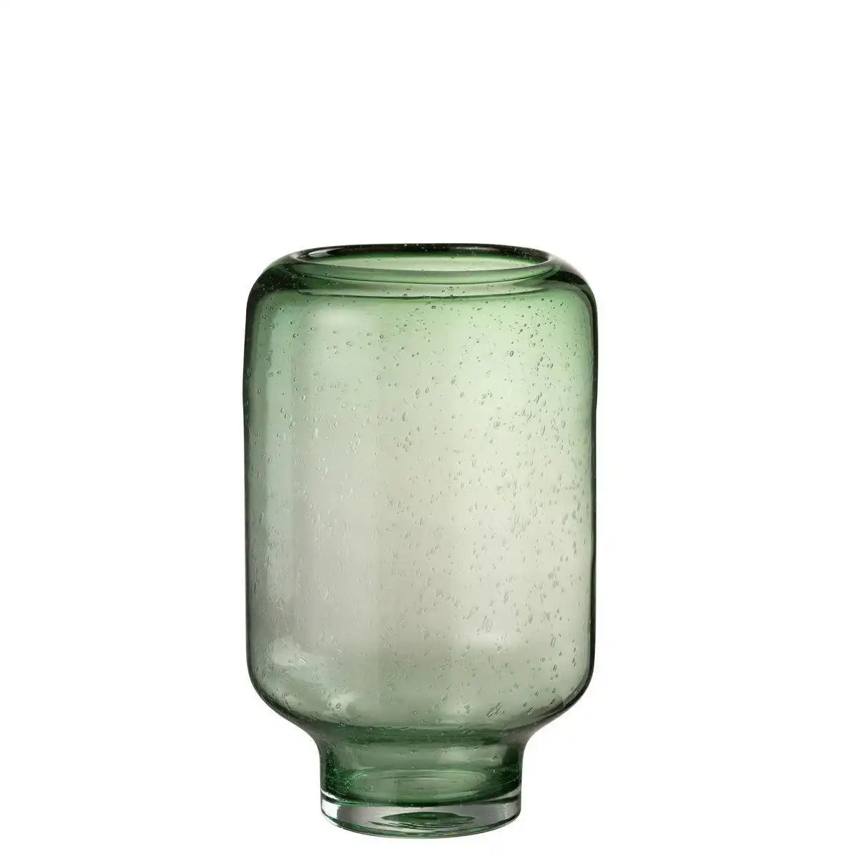 J-Line Vase Nora On Foot Round – Glas – hellgrün – L – 36,00 cm hoch - HomeDesign Knaus