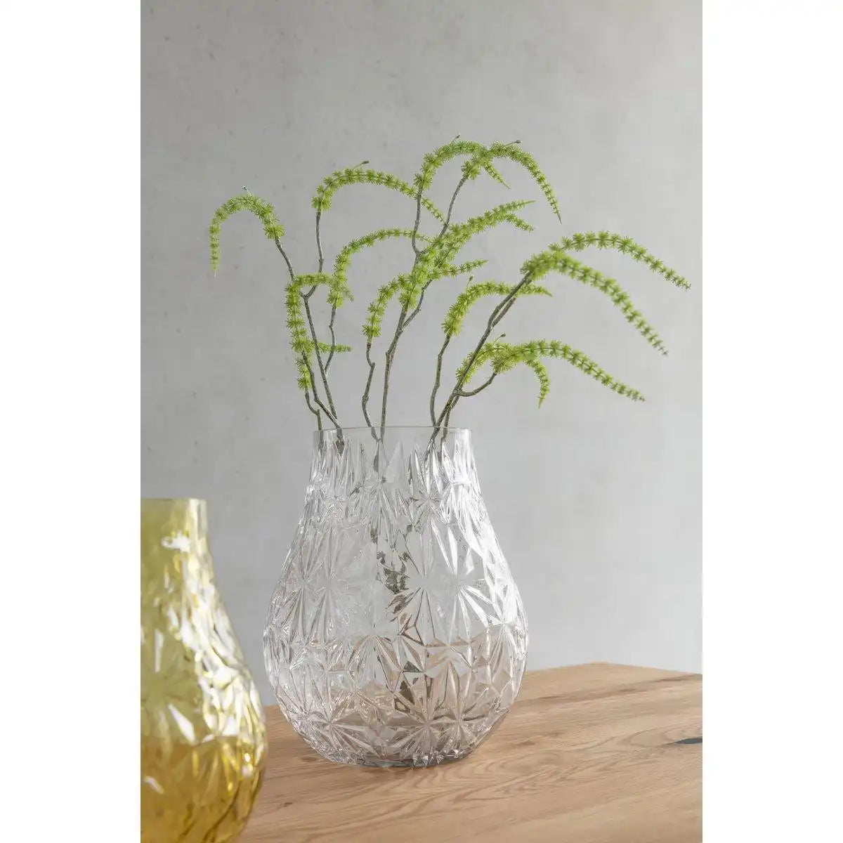 J-Line Vase Nox Cut - Glas - transparent - groß - HomeDesign Knaus