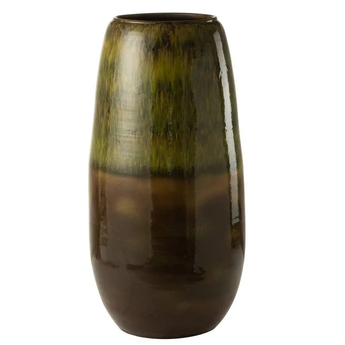 J-Line Vase Olive – Keramik – Grün – groß - HomeDesign Knaus